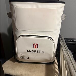 White and black grizzly cooler backpack
